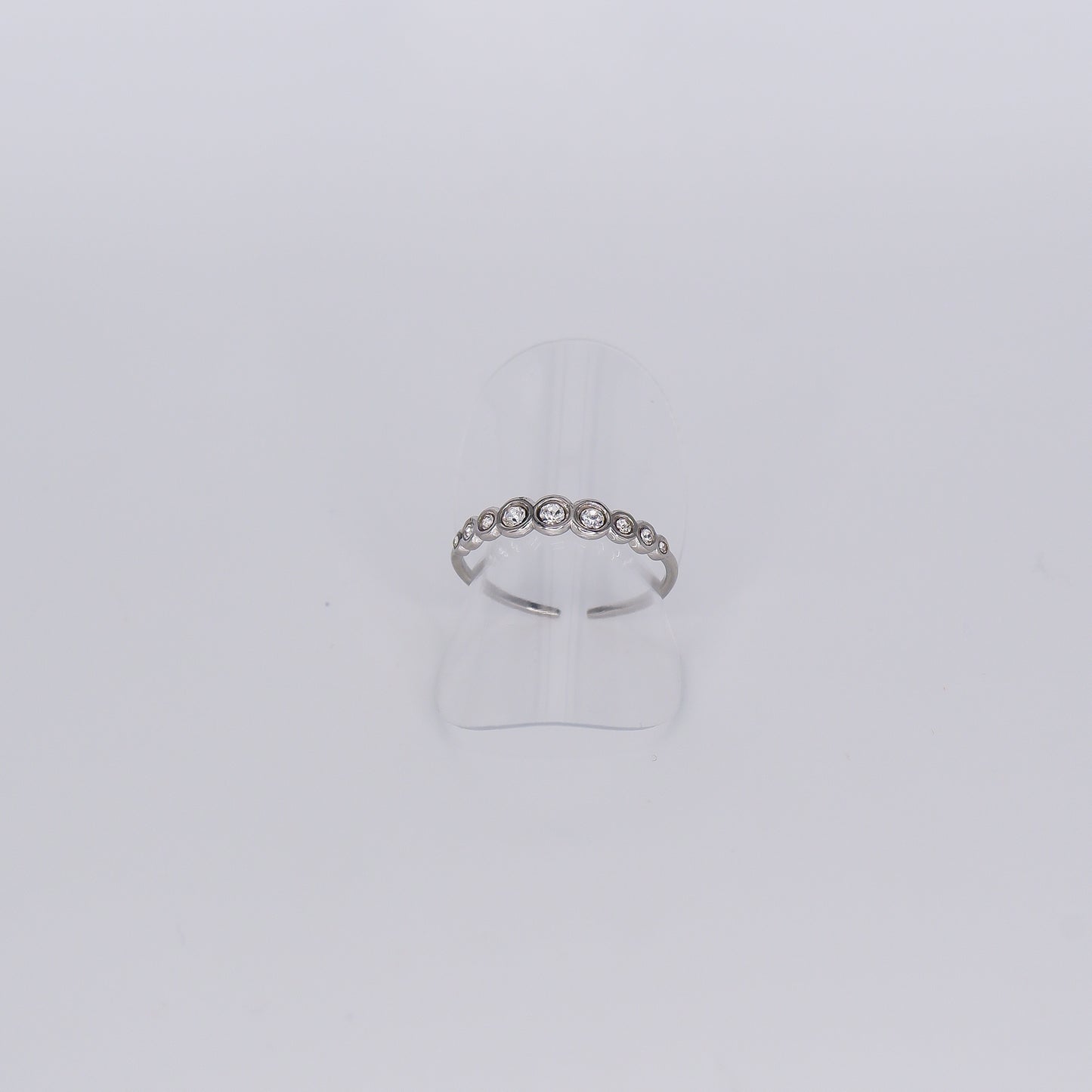 Anel Ajustável Bolas Brilhantes