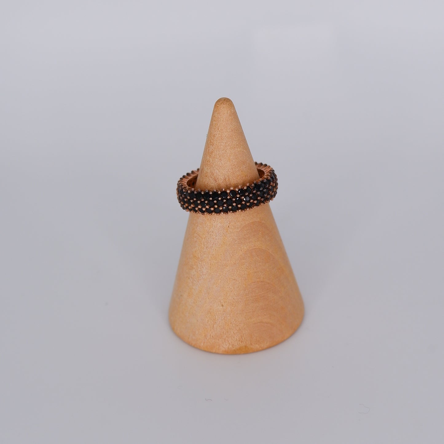 Anel S925 Rose Gold e Preto
