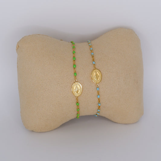 Pulseira Aço Inoxidável Medalha