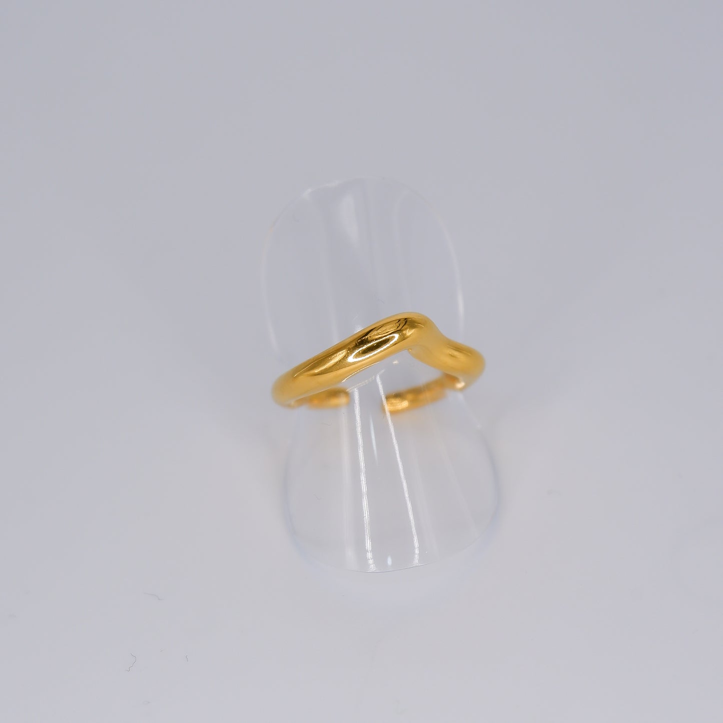 Anel Dourado Irregular