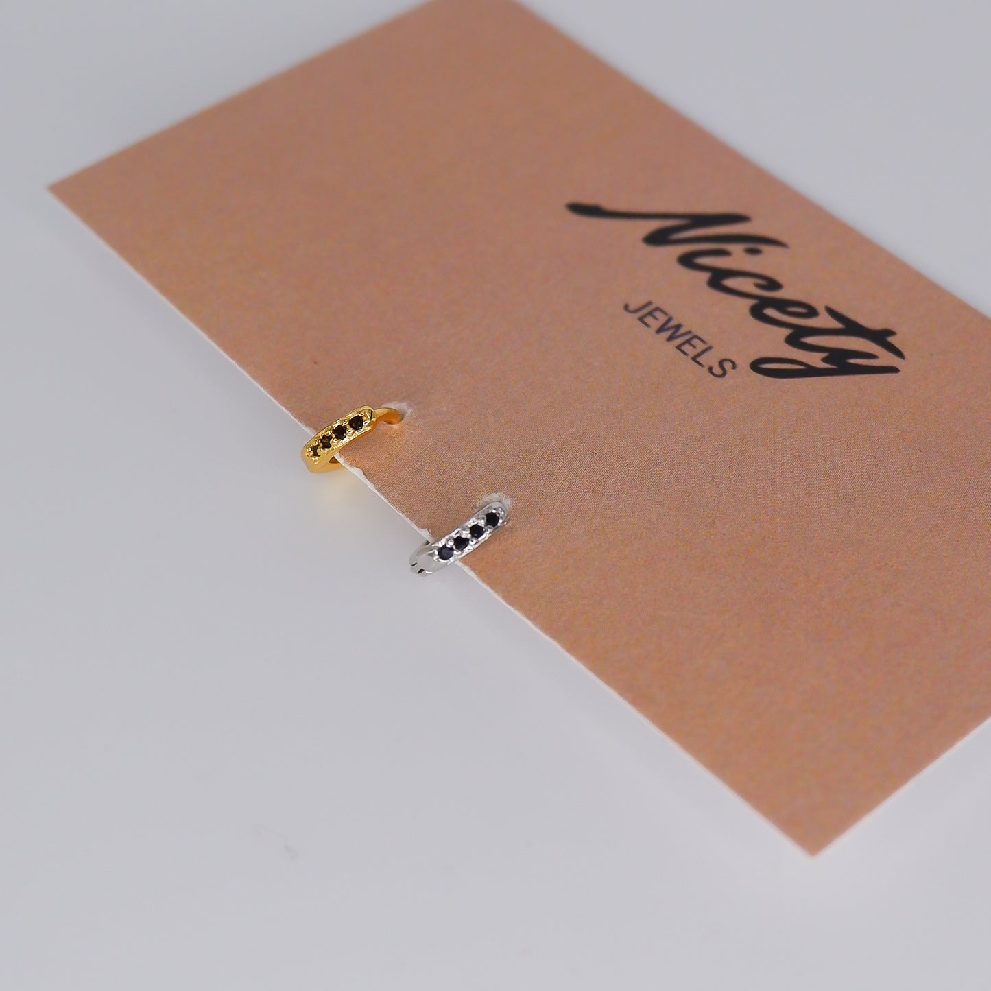 Mini Argola 4,5mm S925 Pretas