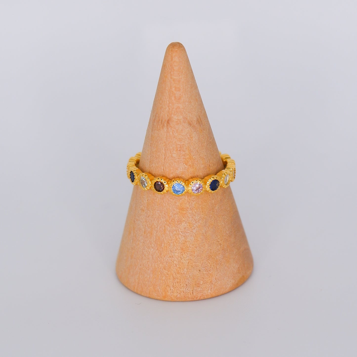 Anel S925 Bolas Coloridas