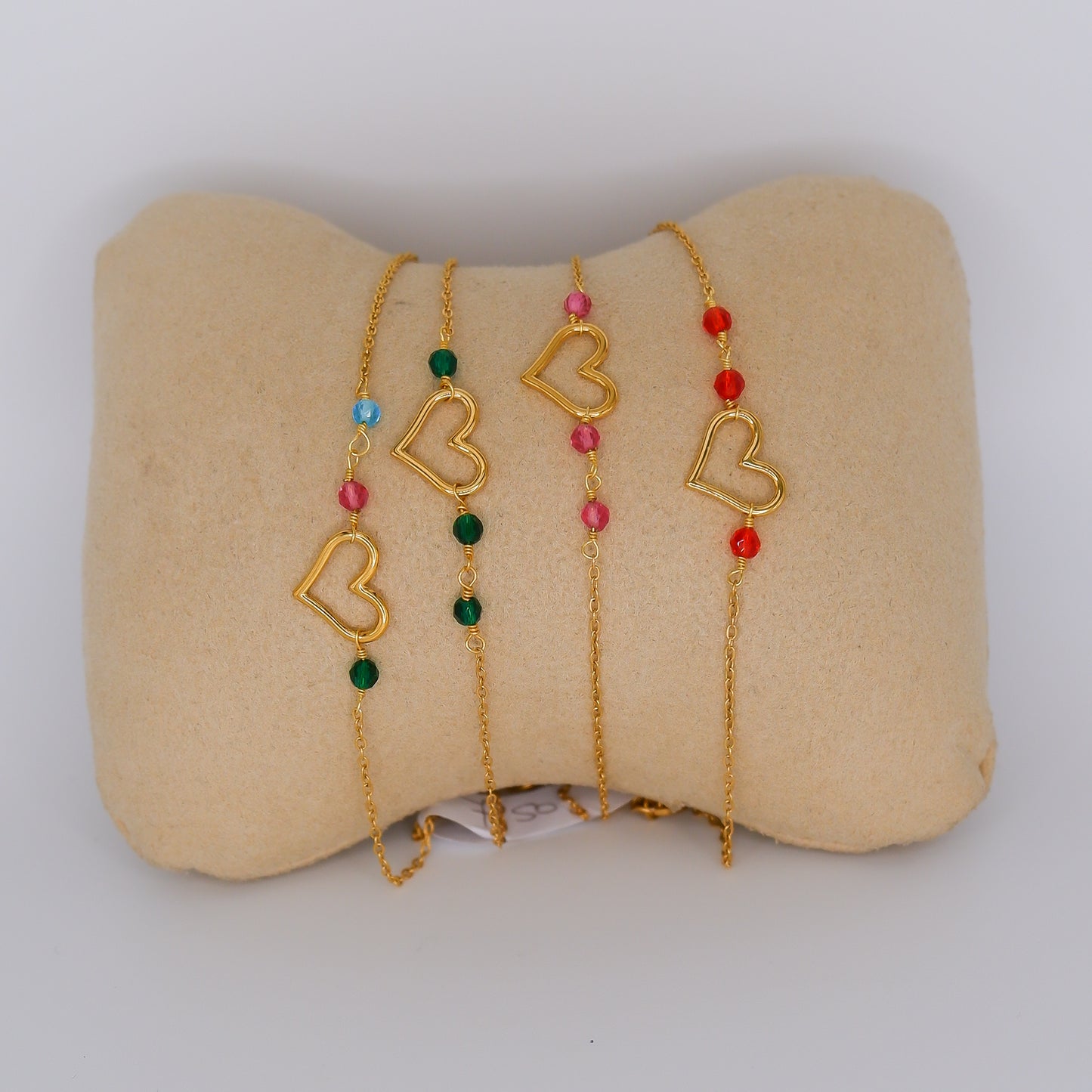 Pulseira Pé Dourada Coração