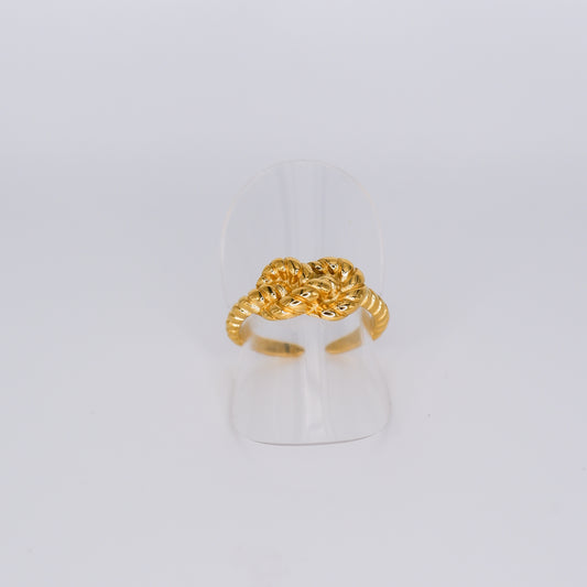 Anel ajustável Corda Nó