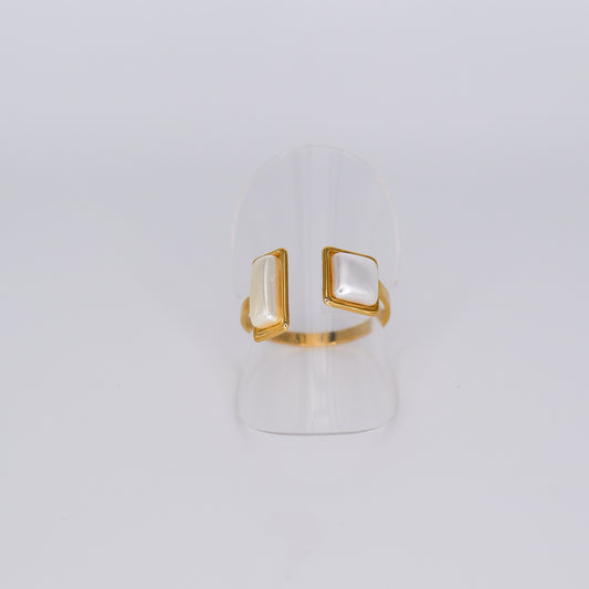 Anel ajustável Rectângulo e Quadrado