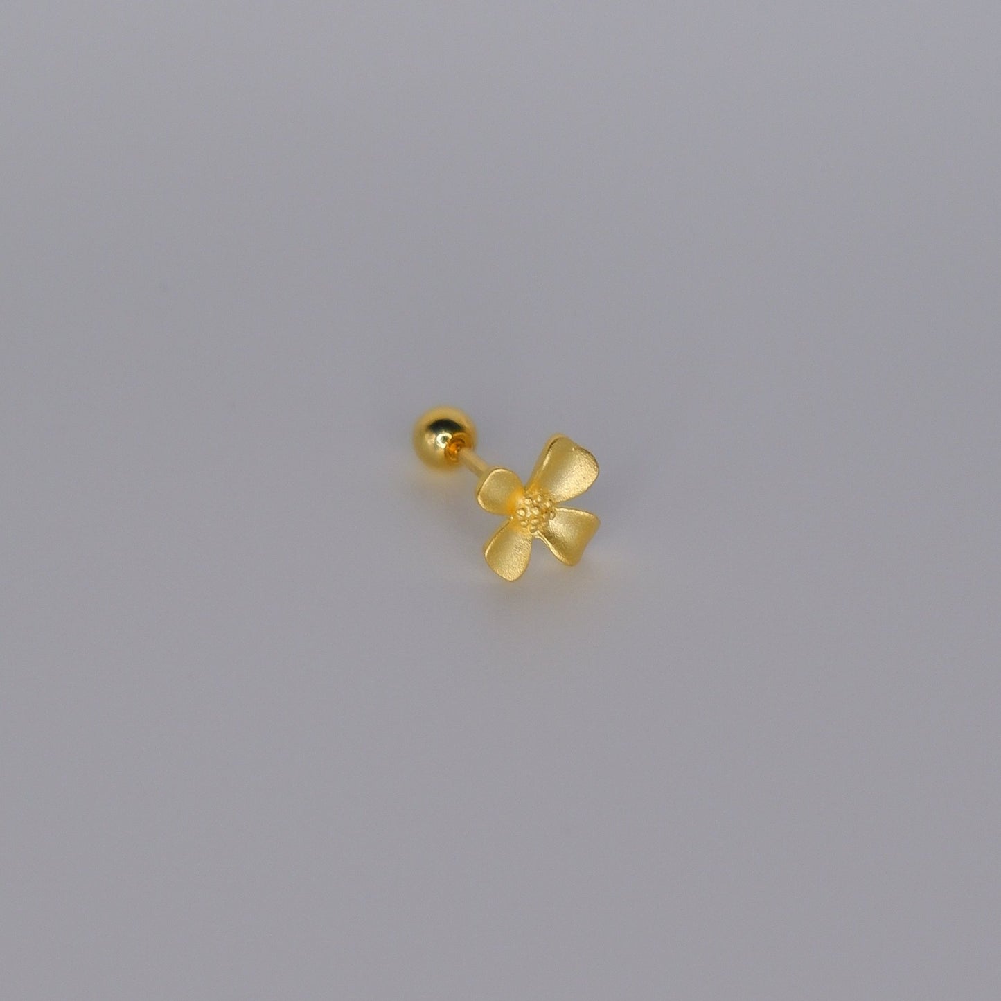 Piercings Bolinha Dourados #17 Flores e Losango
