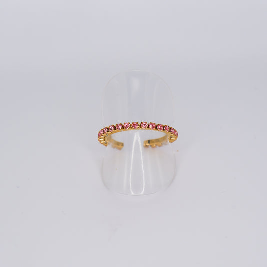 Anel Ajustável Riviera Rosa