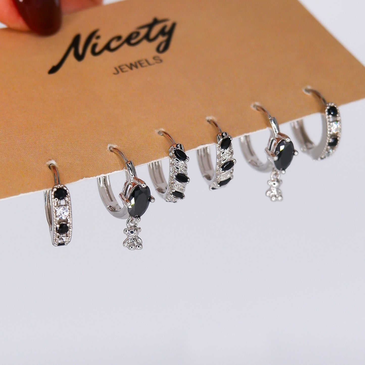 Pack Prateado e Transparente e Preto