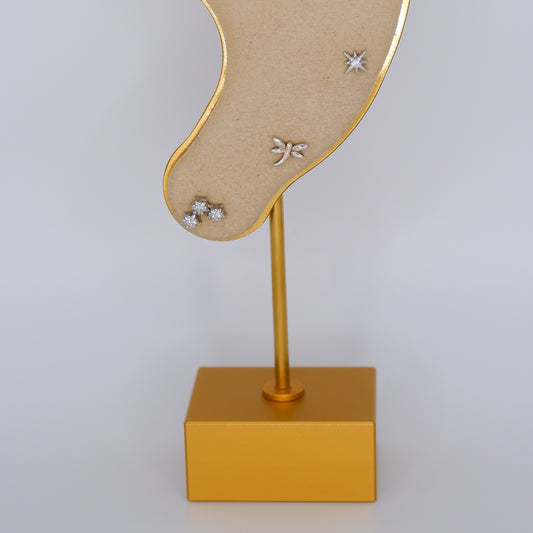 Piercings Bolinha Prateados #19 Libelinha e Estrela