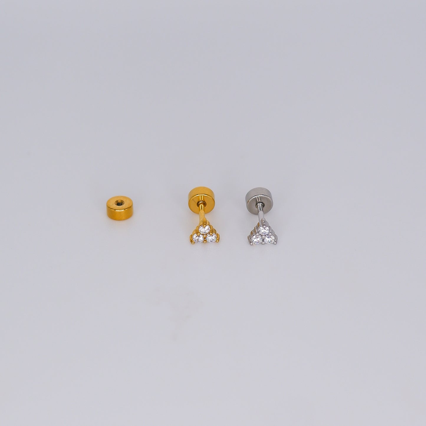 Piercing Aço Inoxidável 3 Brilhos Flor