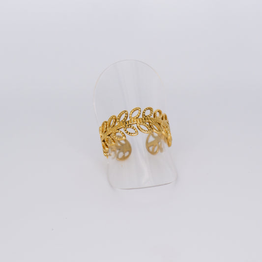 Anel Ajustável Folhas