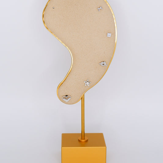 Piercings Bolinha Prateados #21 Coração, Estrela, Nó e Laço