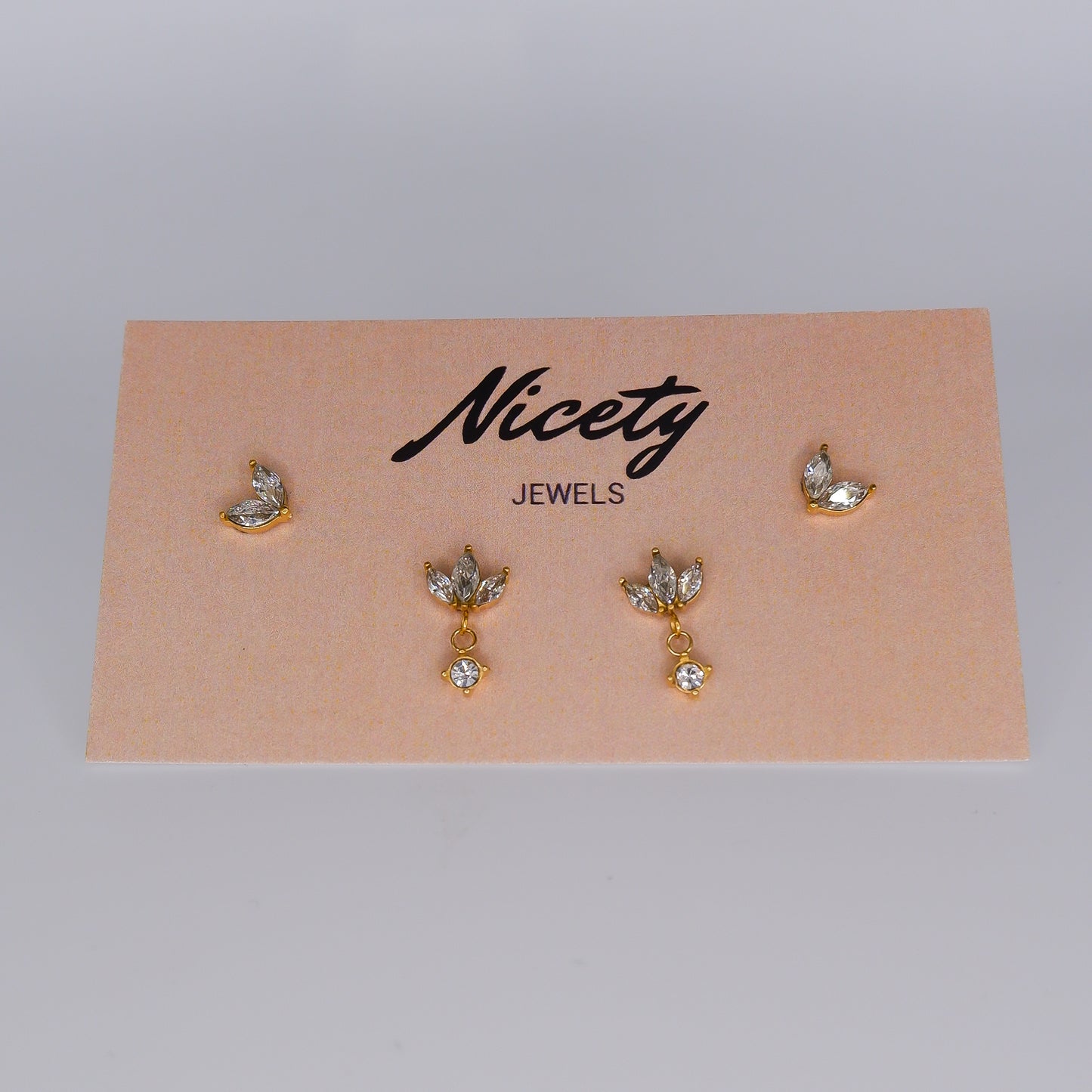 Pack Dourado Meia Flor, Folha Transparente