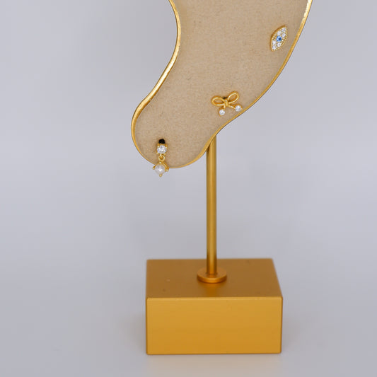 Piercings Bolinha Dourados #22 Pérola, Laço e Olho