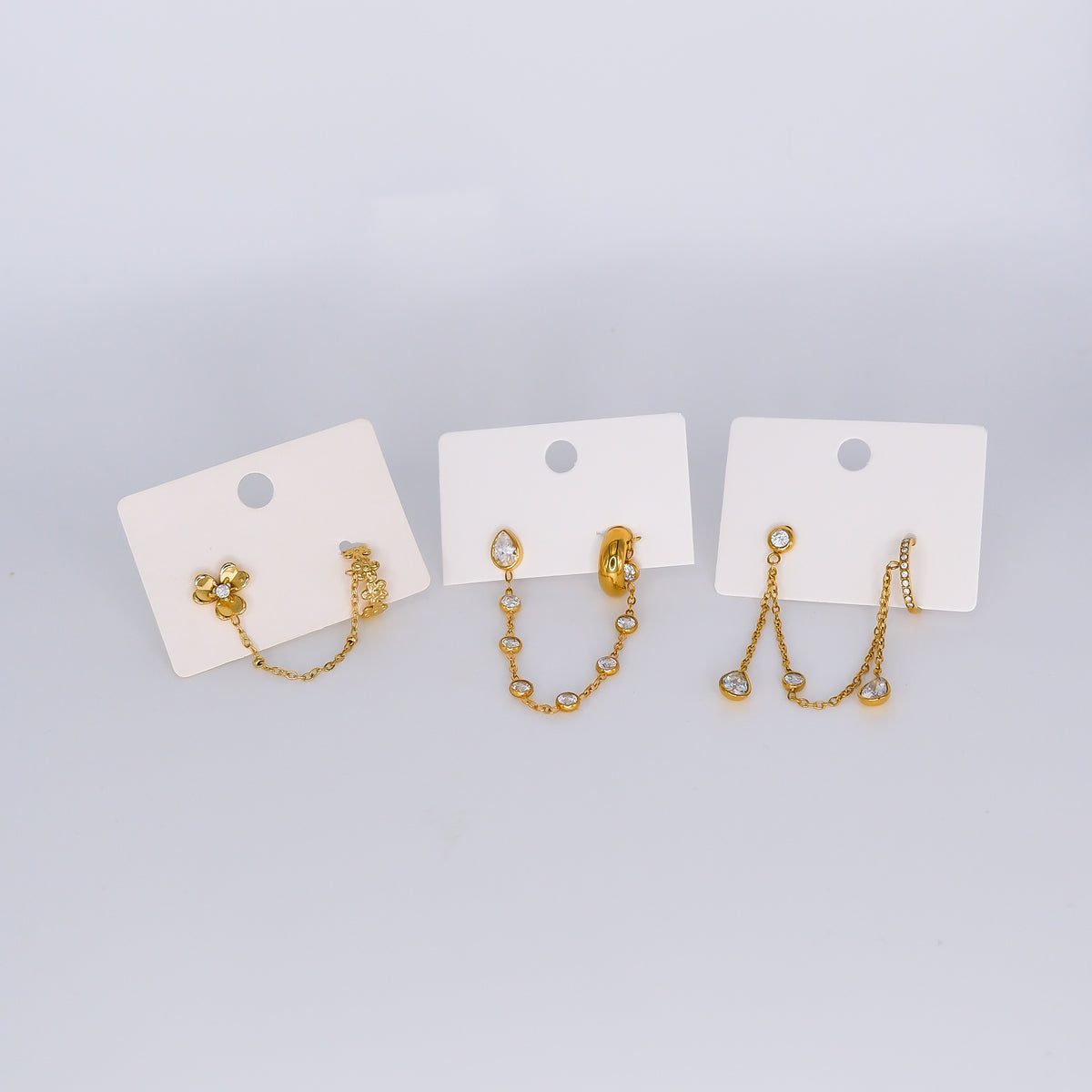 Brinco Espeto Corrente e Earcuff