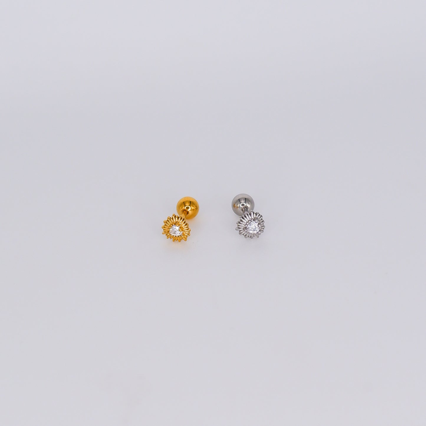 Piercing Aço Inoxidável Coração