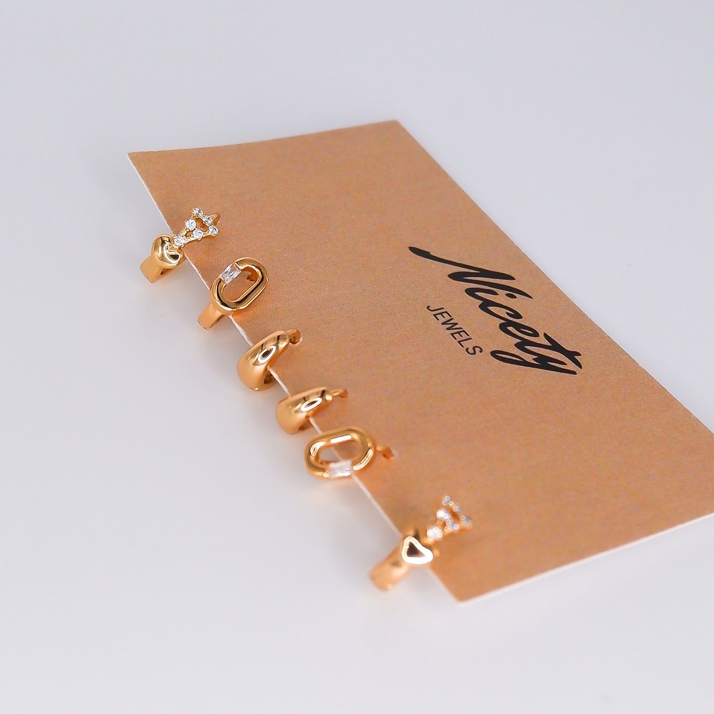 Pack Dourado com Brilhos Transparentes