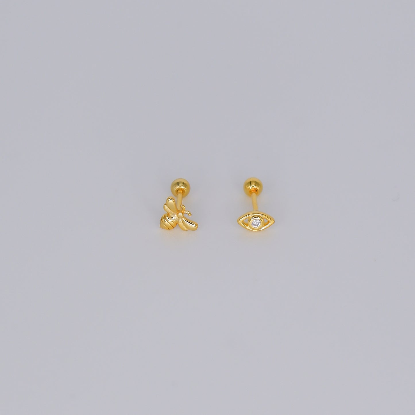 Piercings Bolinha Dourados #28 Abelha e Olho