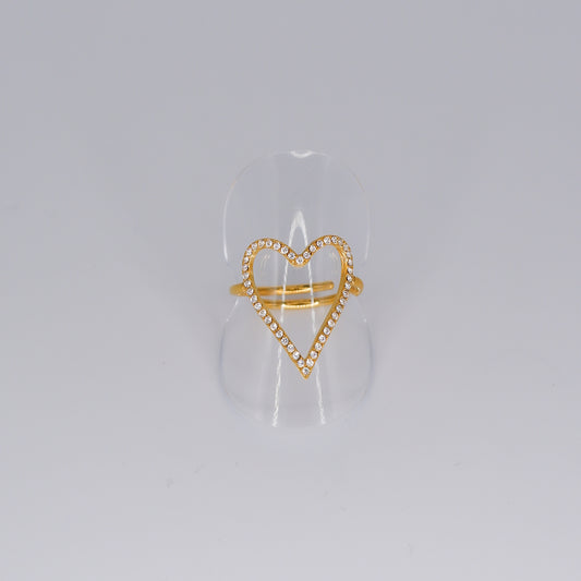 Anel Ajustável Coração