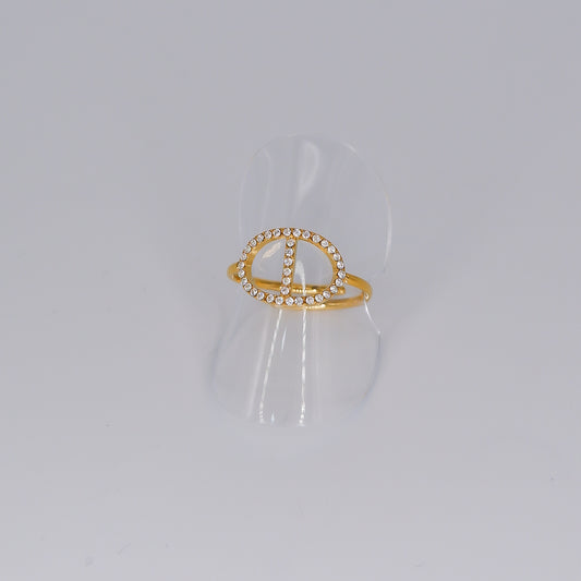 Anel Ajustável Bola com Risco