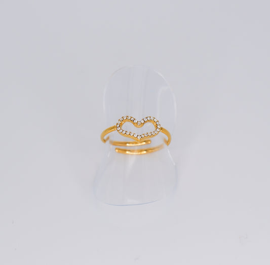 Anel Ajustável Coração