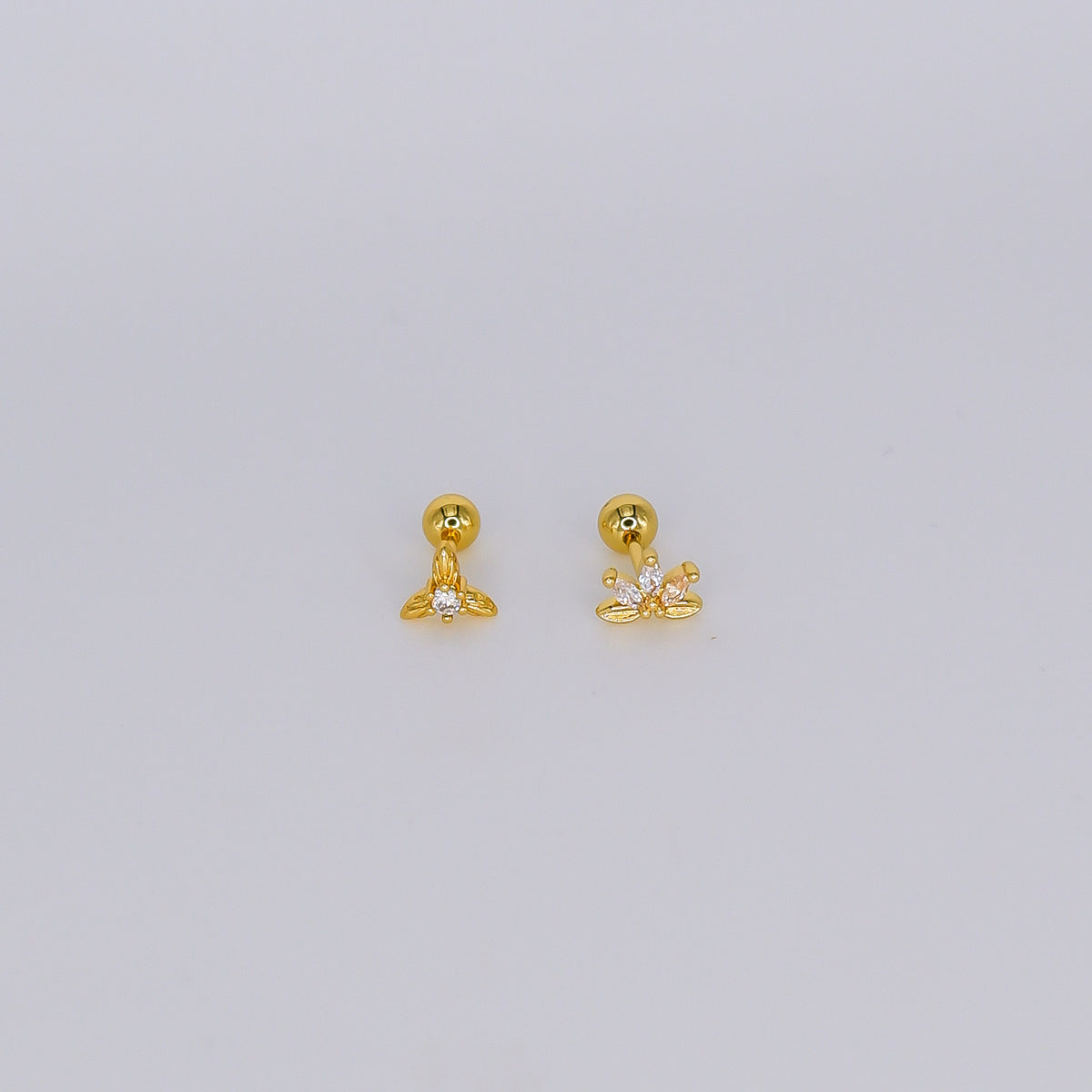 Piercing 3 Folhas e Meia Flor