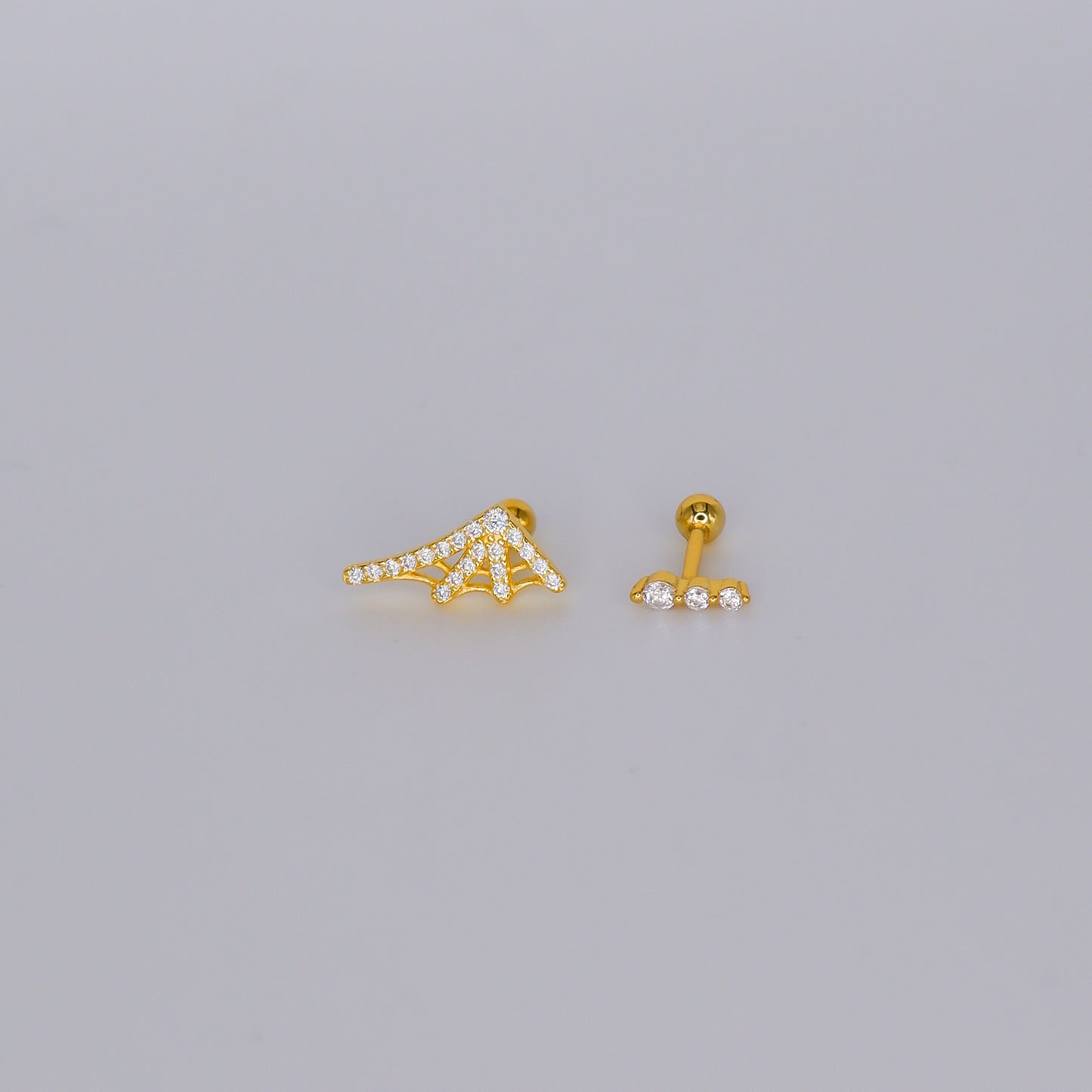 Piercings Bolinha Dourados #31 Curvo