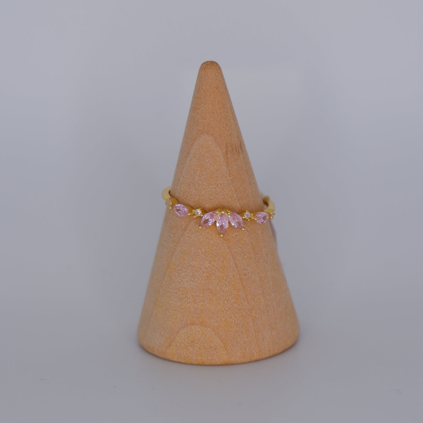 Anel S925 rosa bebé