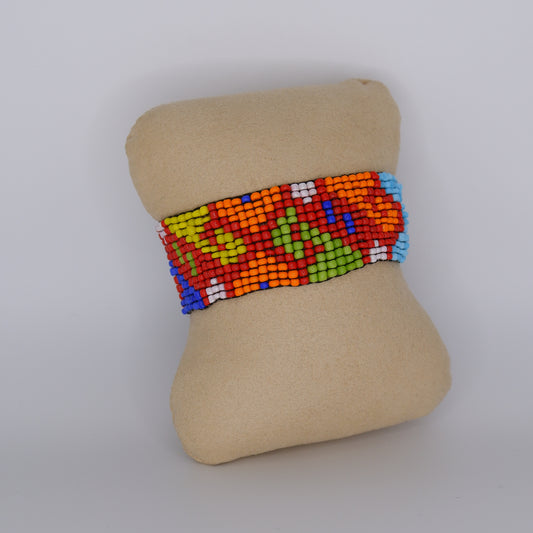 Pulseira Ajustável Missangas Colorida