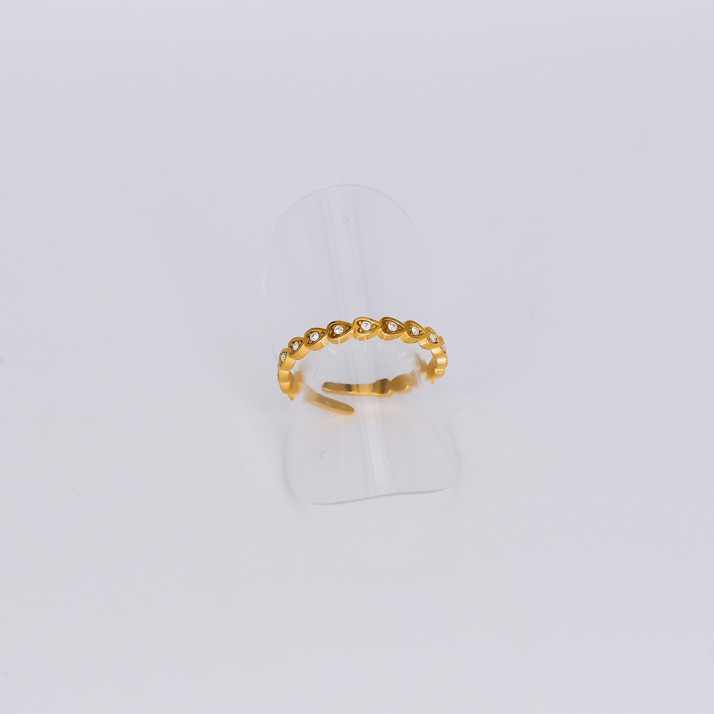 Anel Ajustável Corações