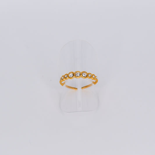 Anel Ajustável Bolas Brilhantes