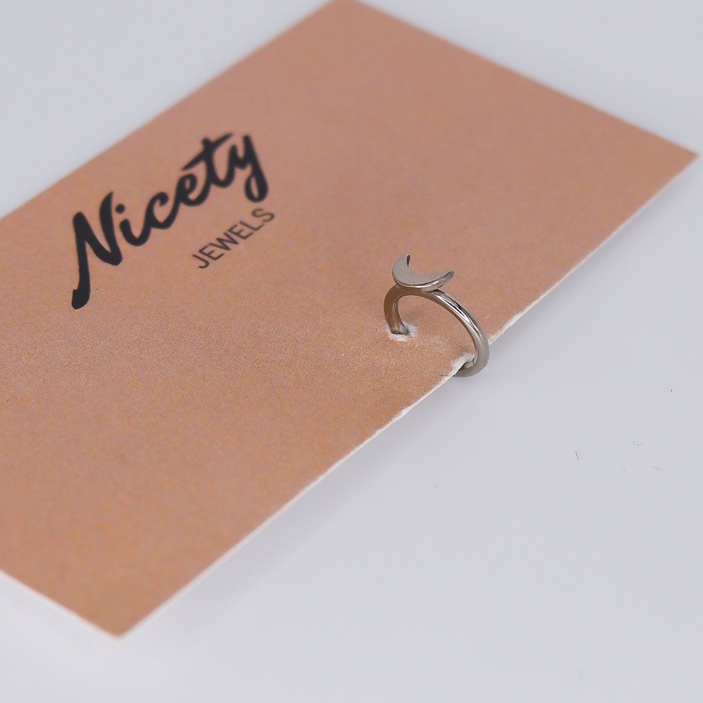 Argola Aço Inoxidável Lua