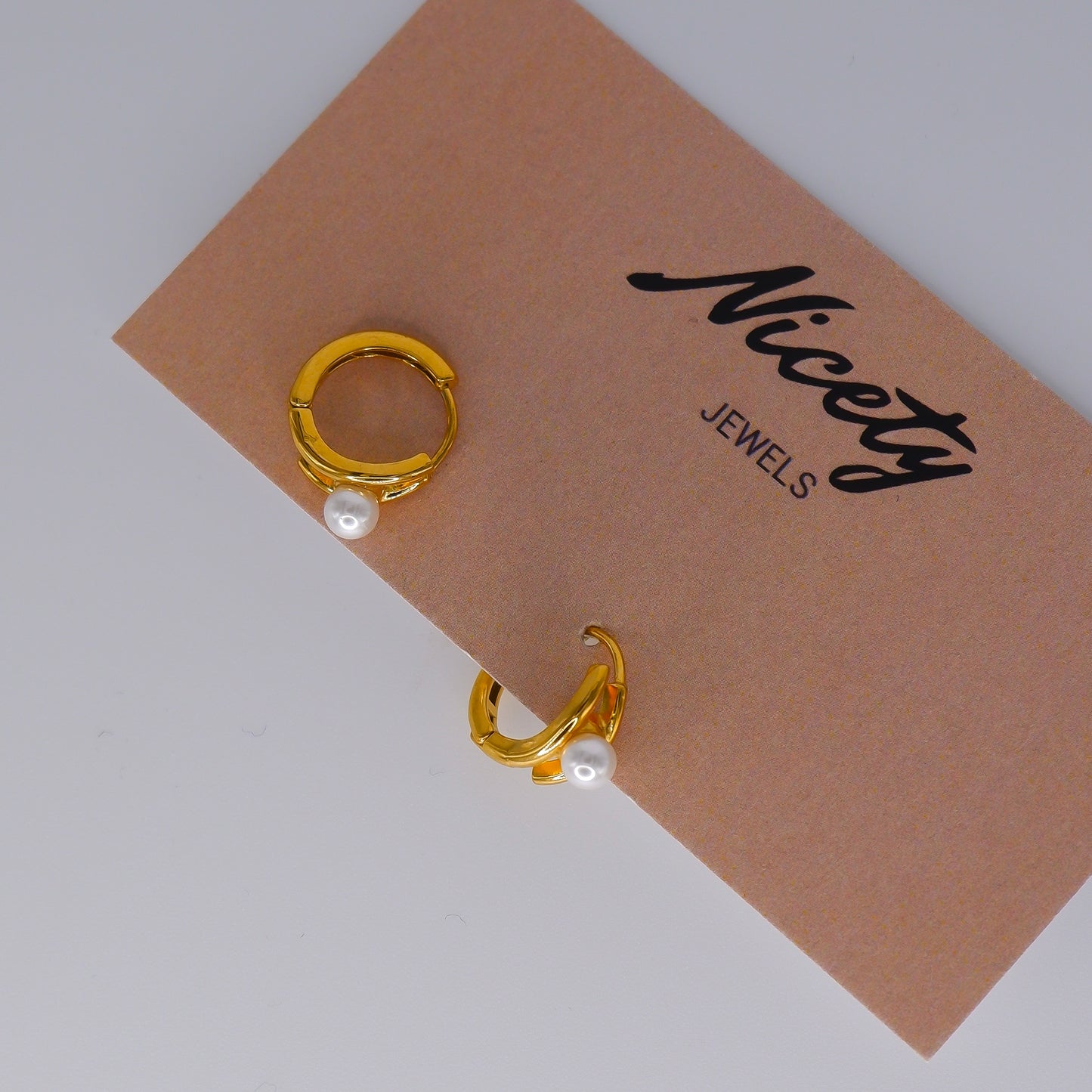 Argola Hipoalergénica Pérola