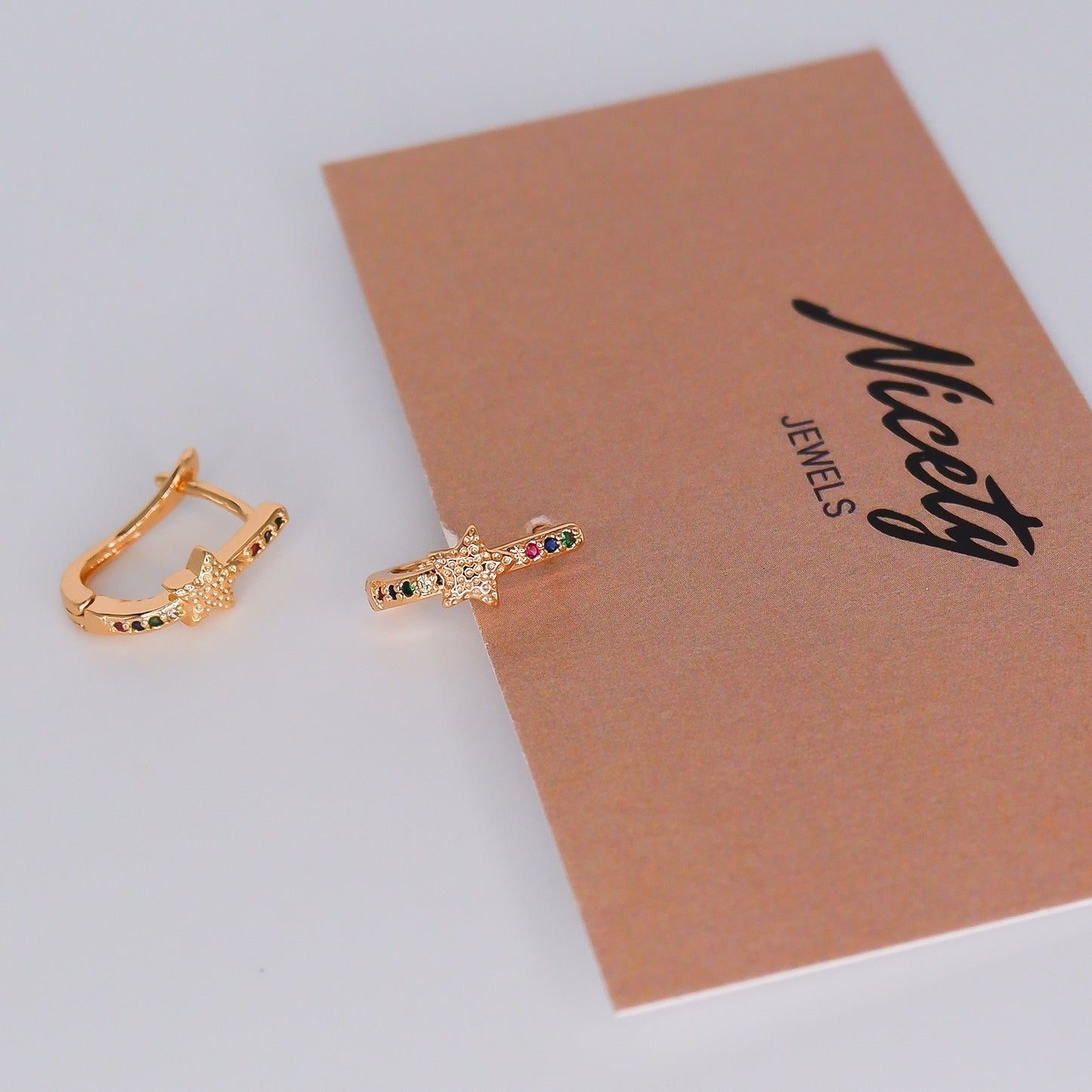 Argola Hipoalergénica Colorida Estrela