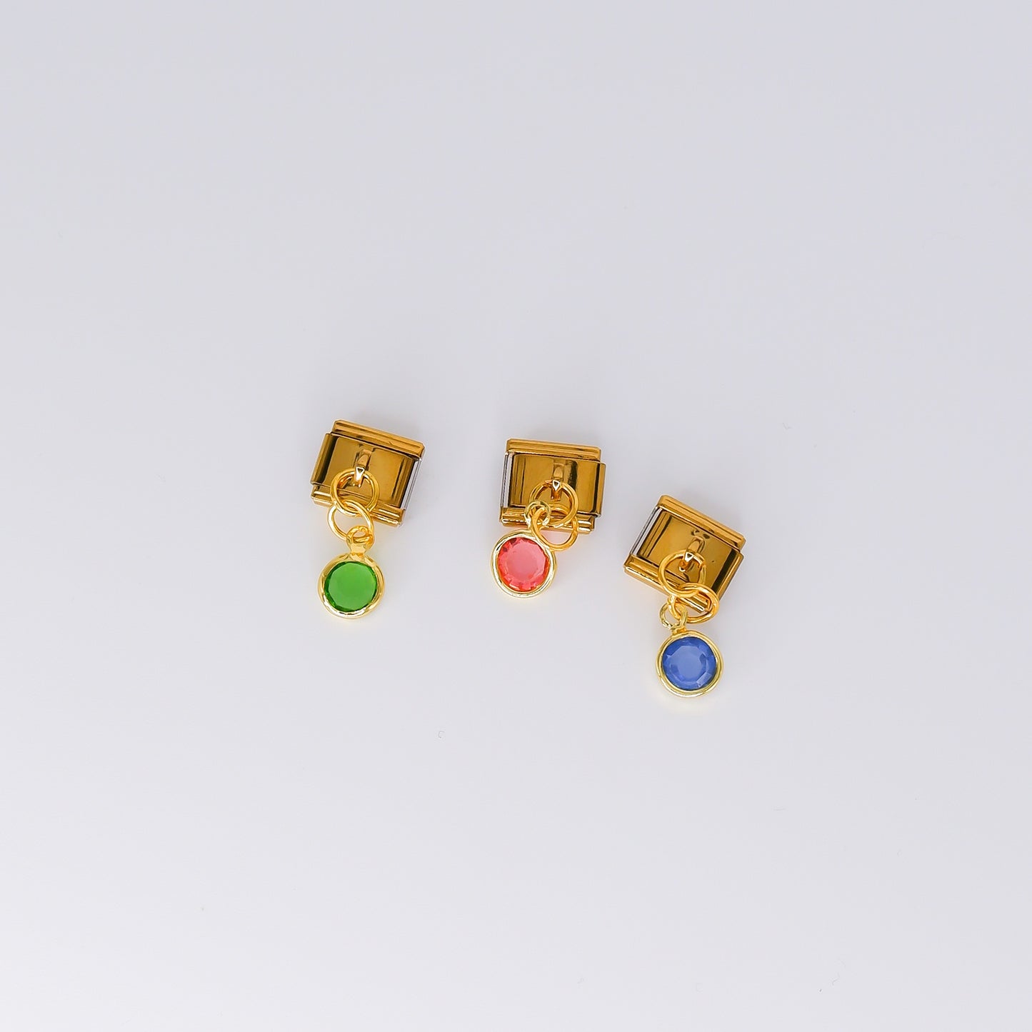 Peça Pendente Verde, Rosa e Azul