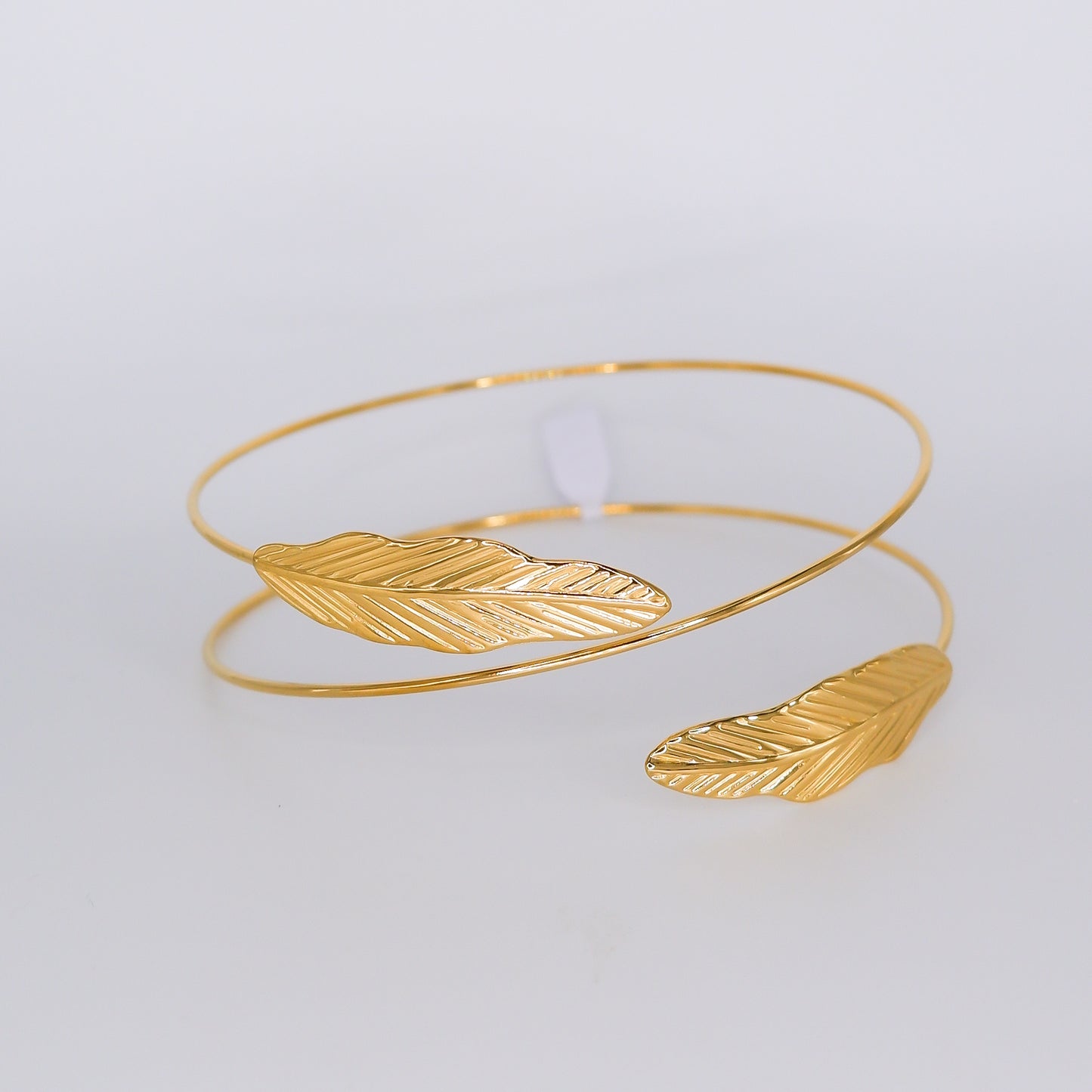 Pulseira Aço Inoxidável Braço Folha
