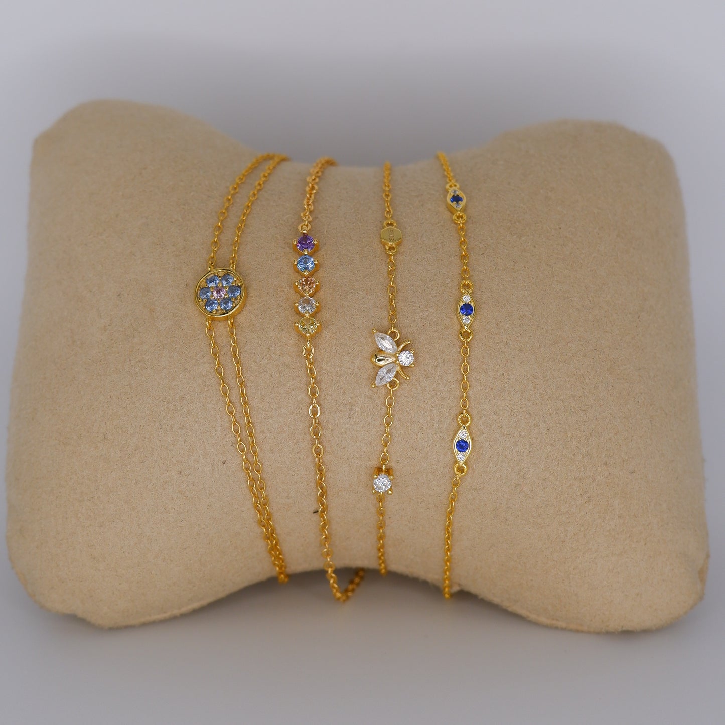 Pulseira S925 Tons Azuis