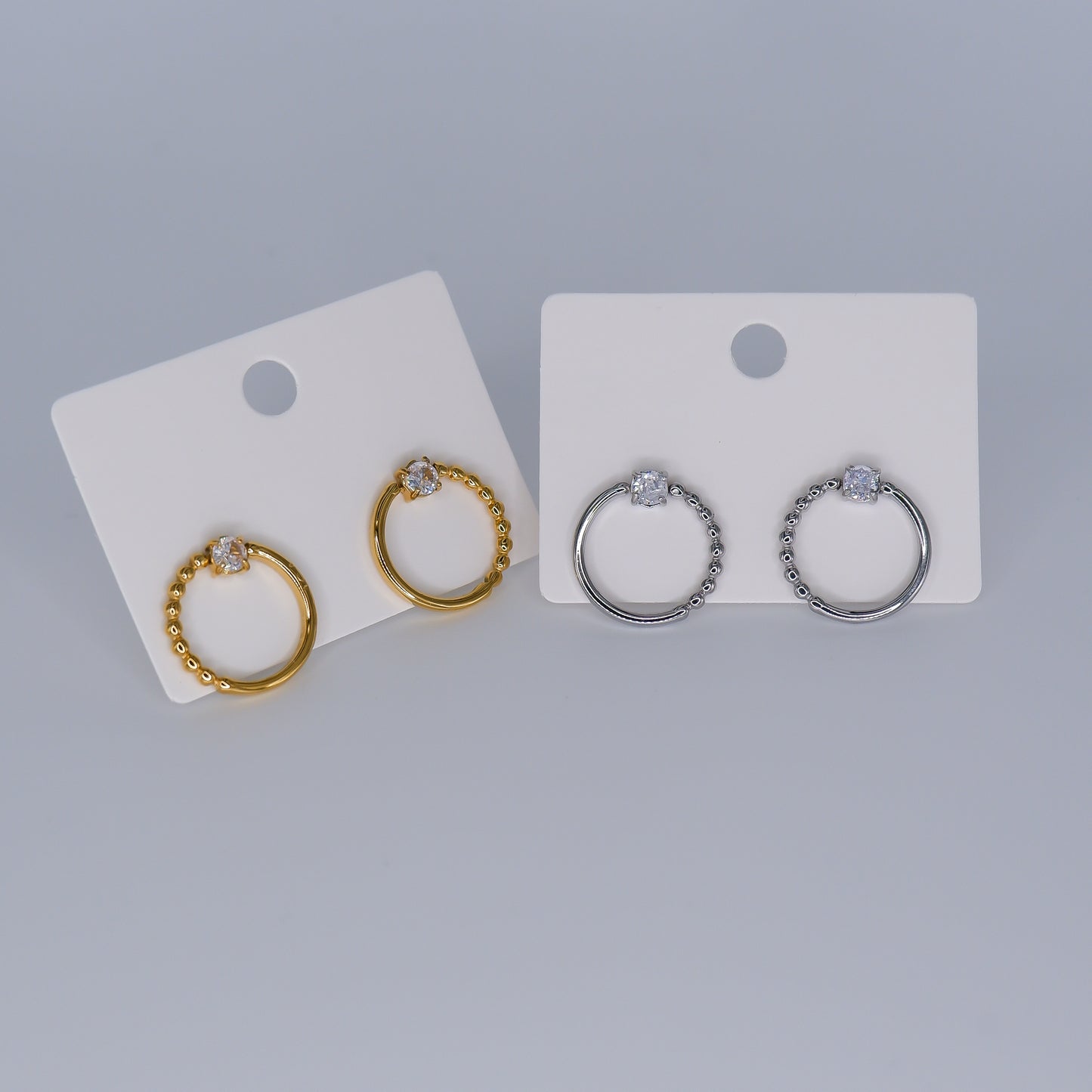 Brinco Circulo com brilhante