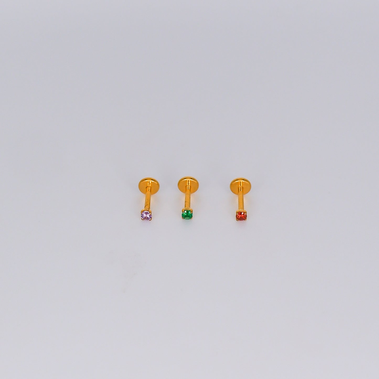 Piercing Achatado Ponto de Luz