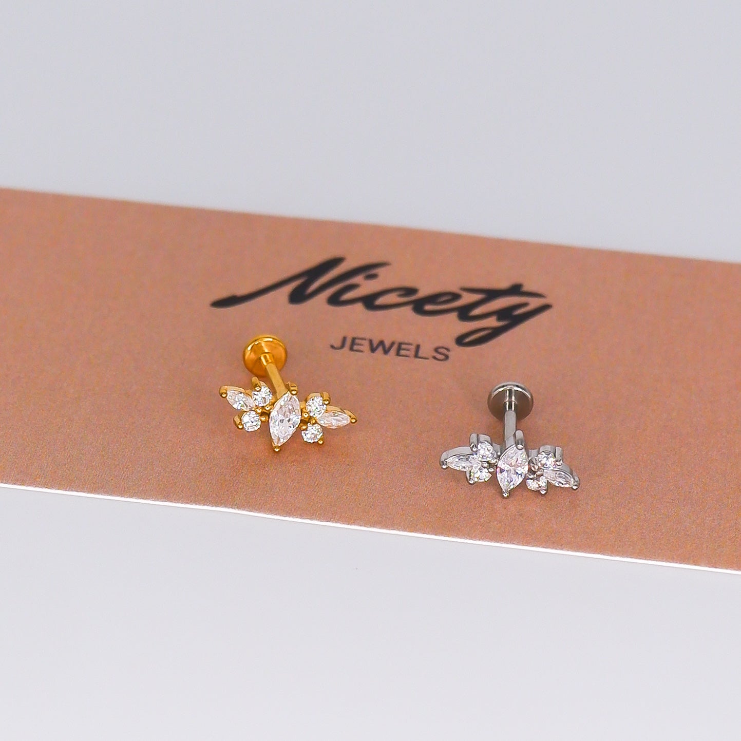 Piercing Achatado Longo