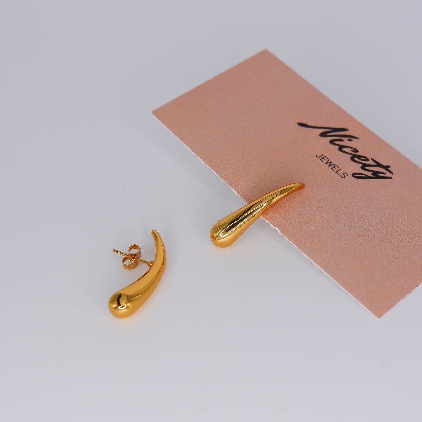 Brinco de Espeto Dourados Gota