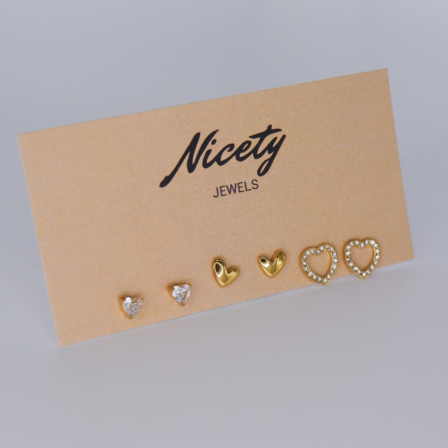 Pack Dourado Corações