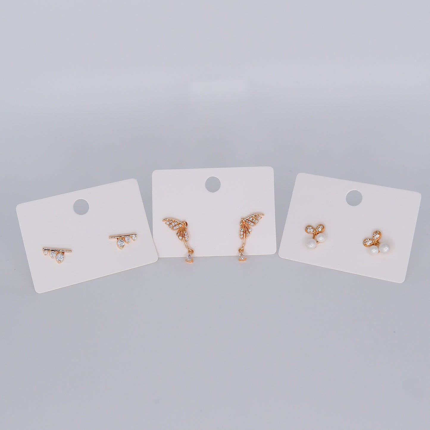 Brinco de Espeto Brilho, Borboleta e Cereja Hipoalergénicos