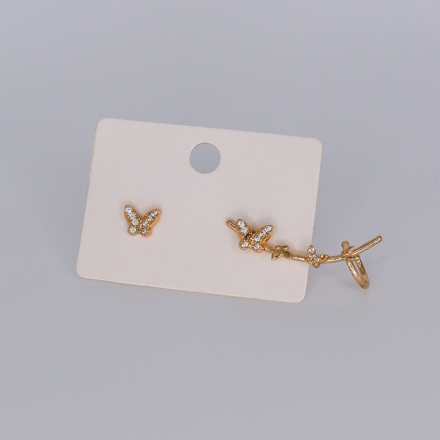 Brinco mais brinco com earcuff