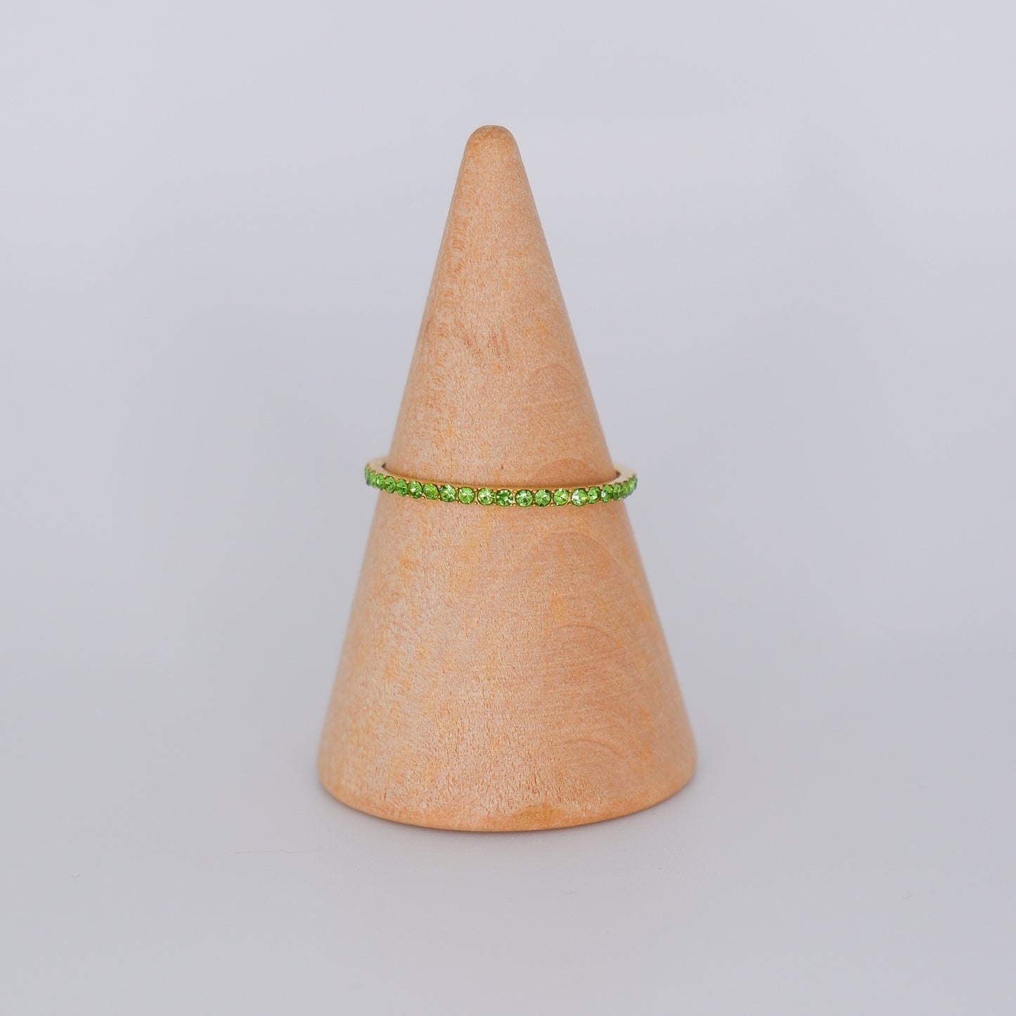 Anel Dourado e Verde