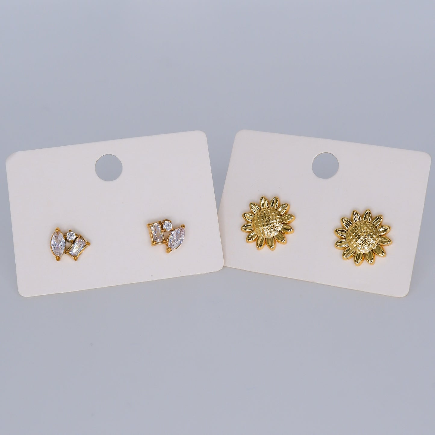 Brinco de Espeto Girassol e 3 Pedras