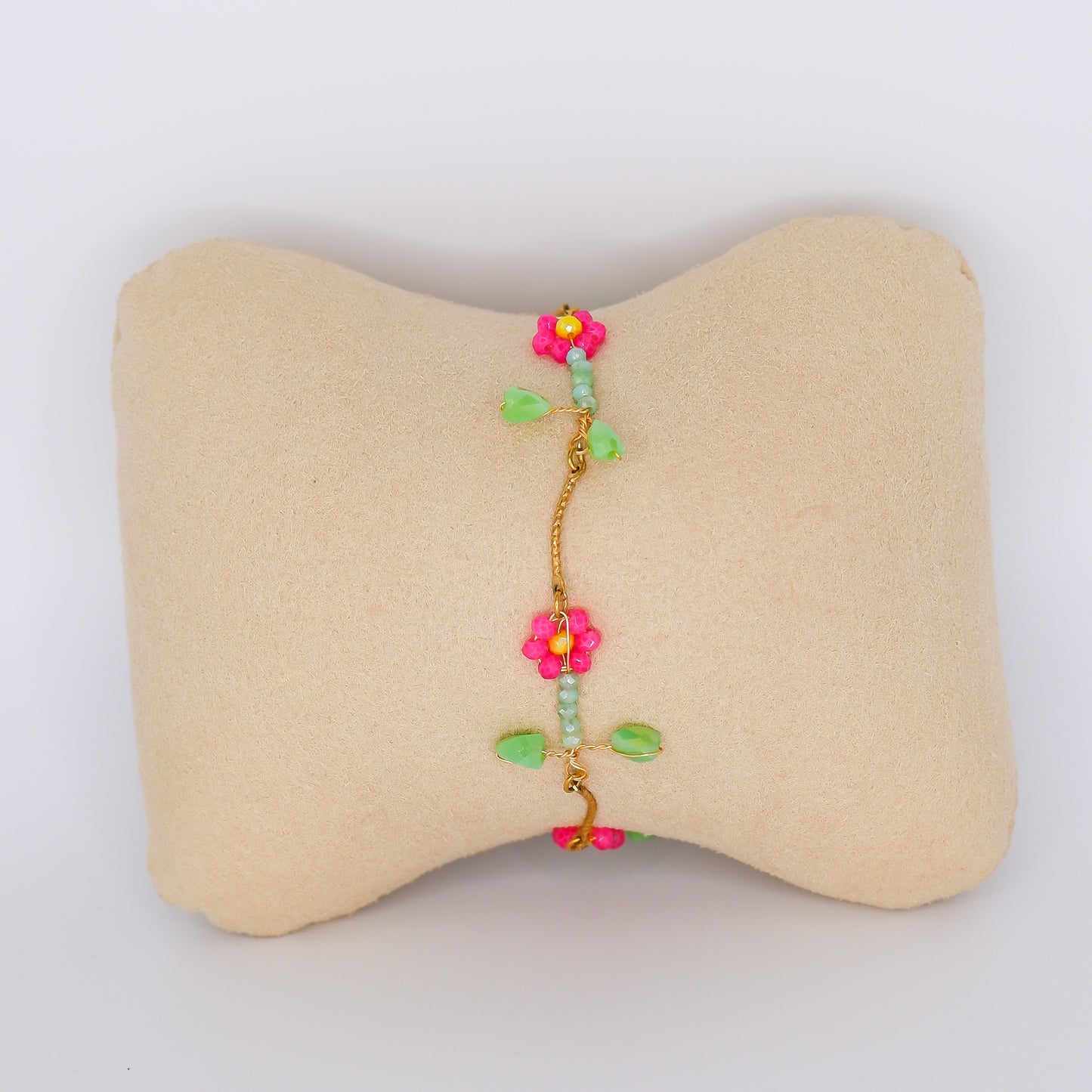 Pulseira Flor Rosa