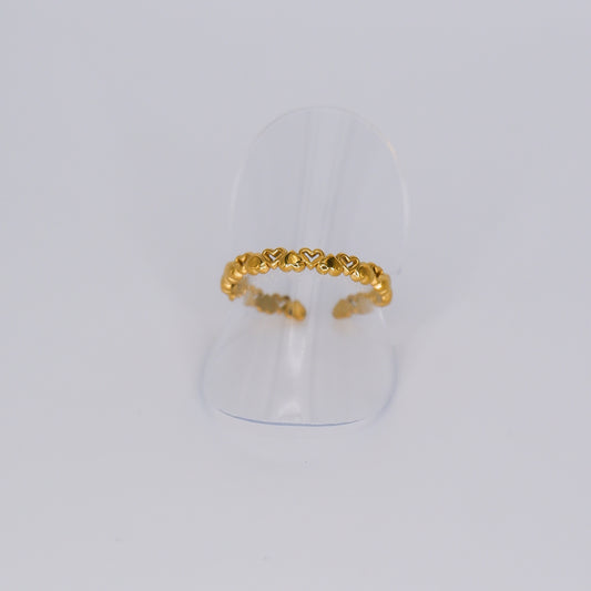 Anel Ajustável Corações