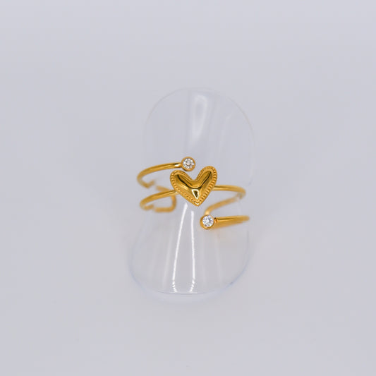 Anel Ajustável Coração
