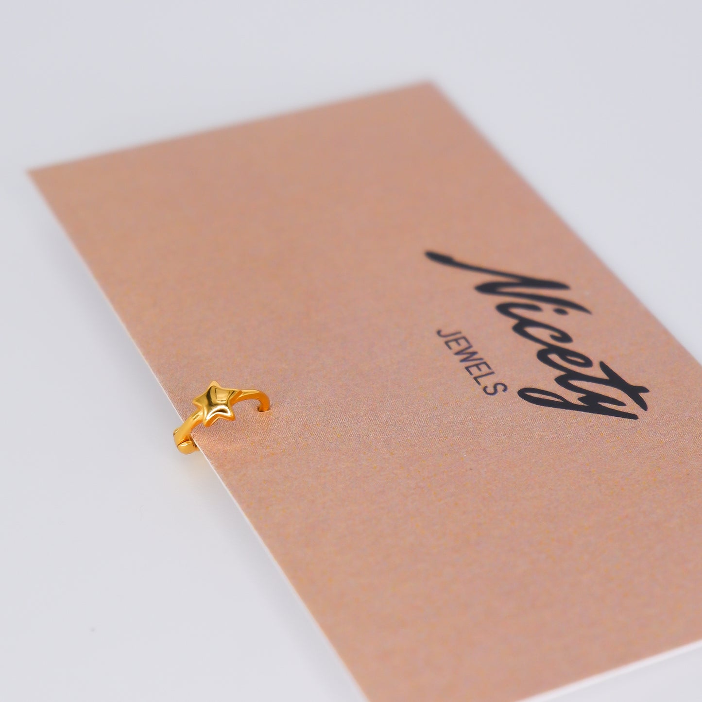 Mini Argola 6mm S925 Dourada Estrela
